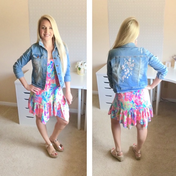 Jou Jou Jackets & Blazers - 🌸 SPRING Jean Jacket distressed light wash small